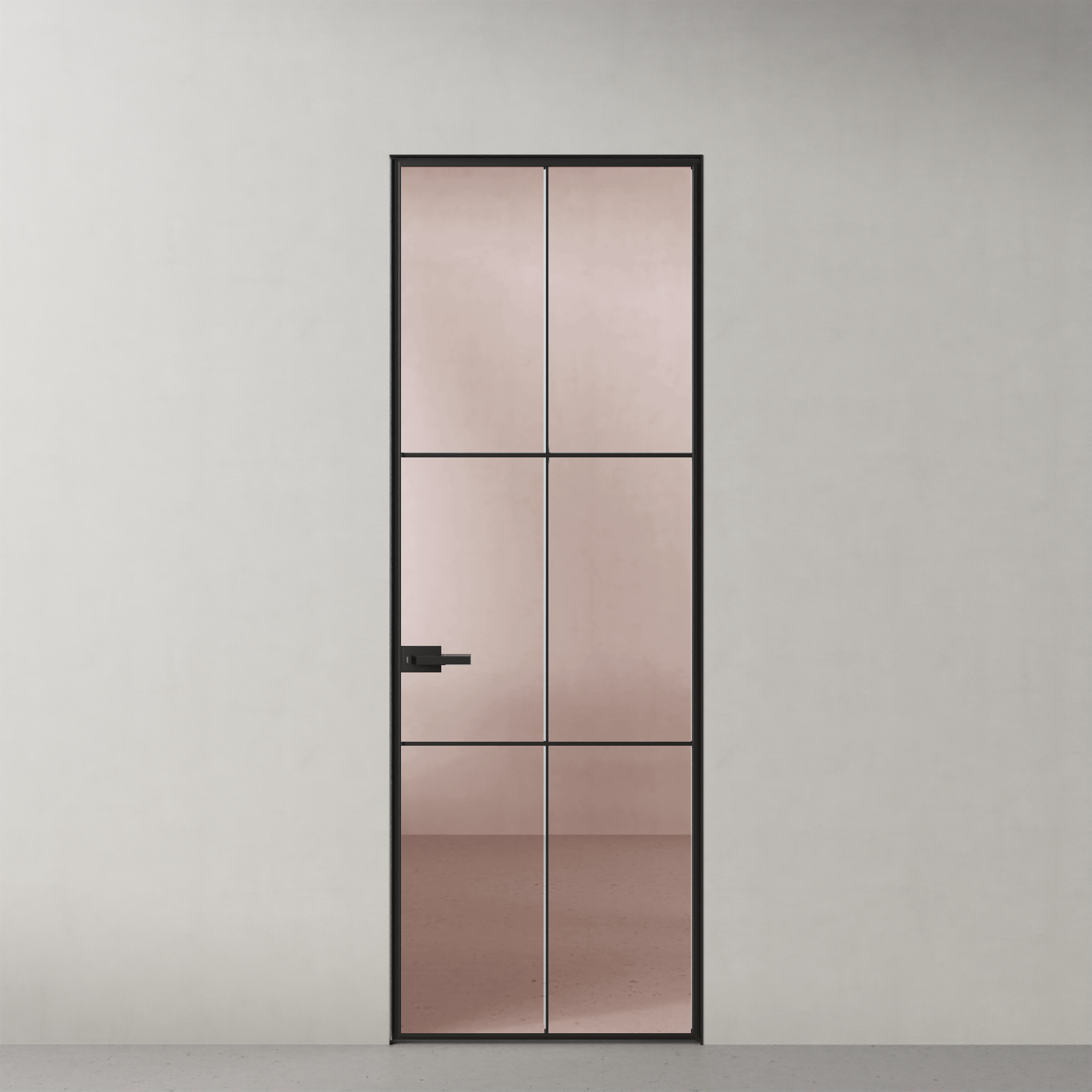 Стеклянная дверь Grafica, GR16 стекло бронза прозрачная