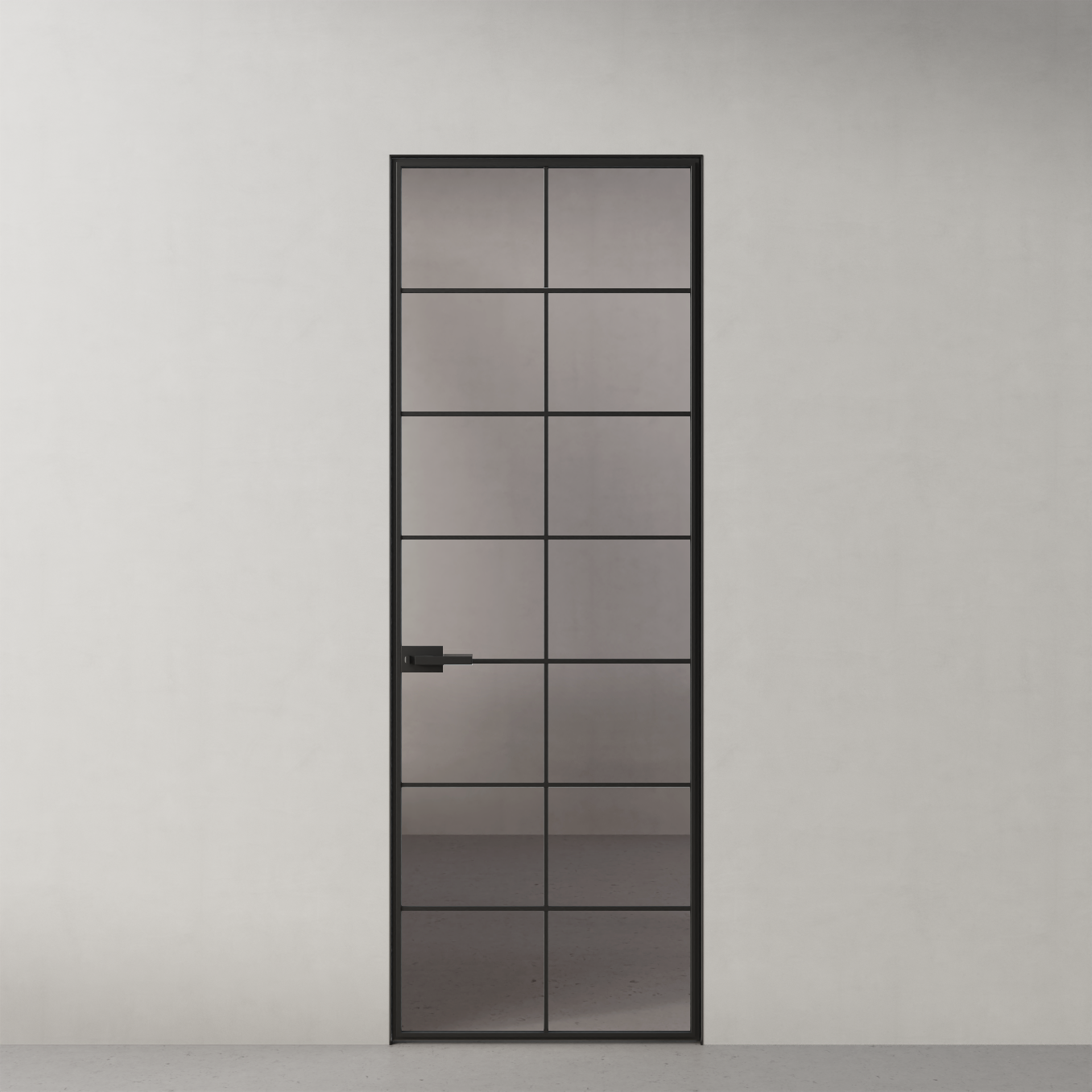 Стеклянная дверь Grafica, GR15 стекло серое прозрачное