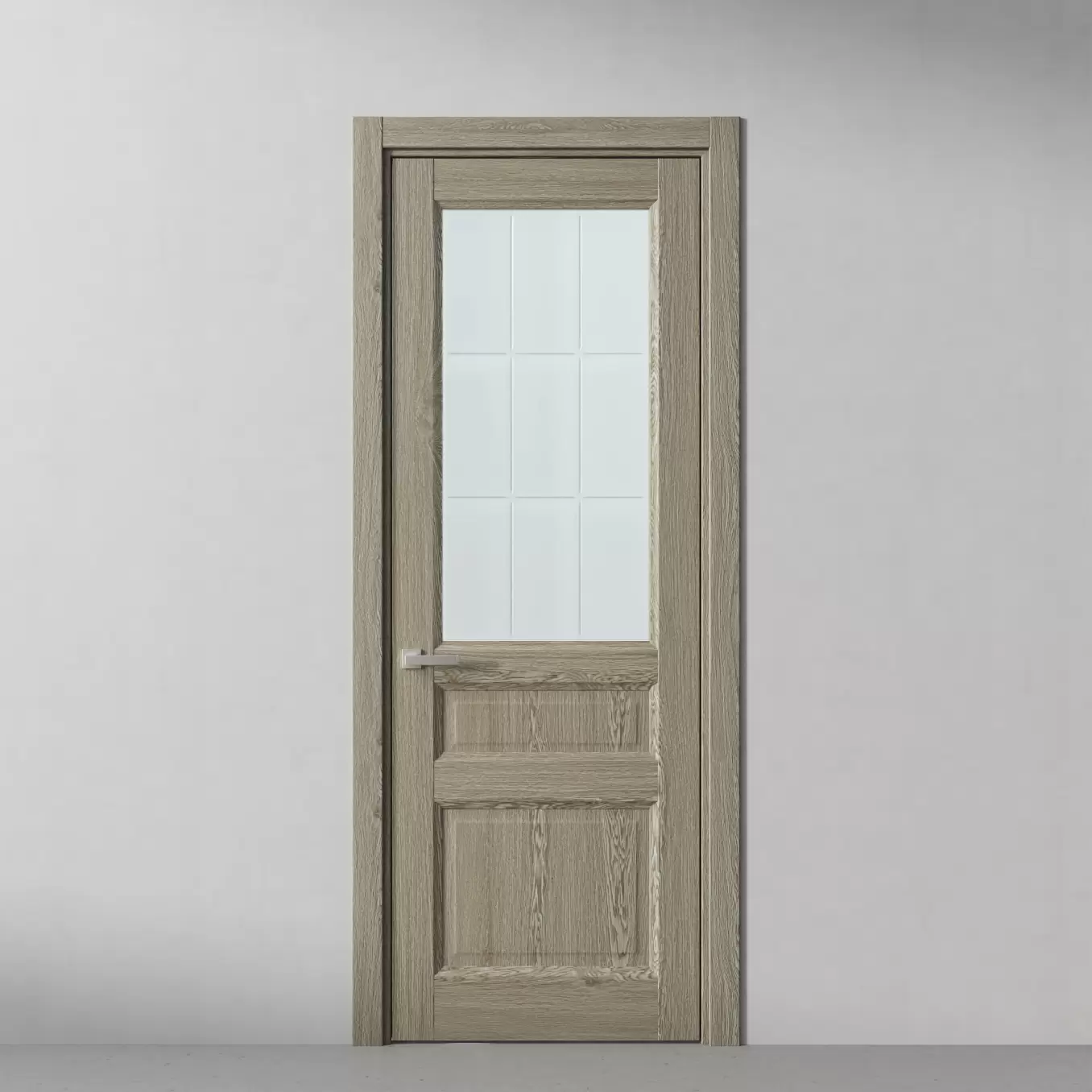 Межкомнатная дверь Элегант, модель 259 Натуральный дуб шелковистый