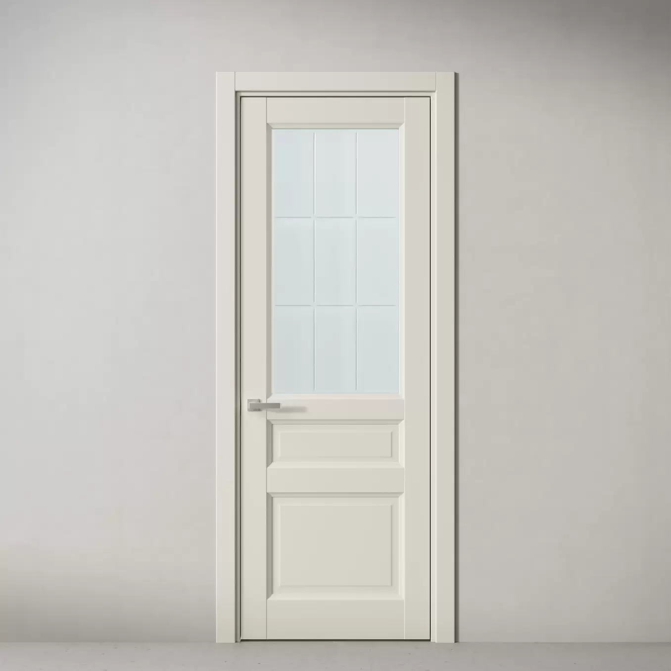 Межкомнатная дверь Элегант, модель 259 Молочный улун