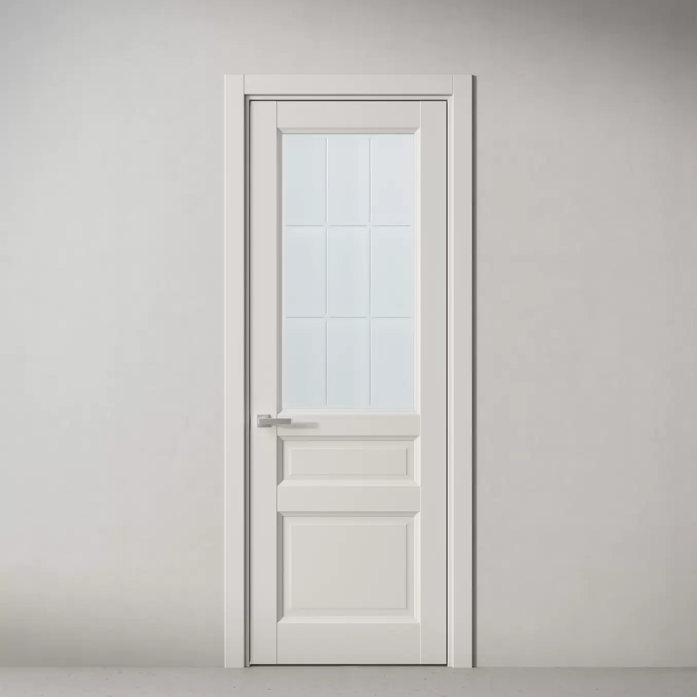 Межкомнатная дверь Элегант, модель 259 Белый улун