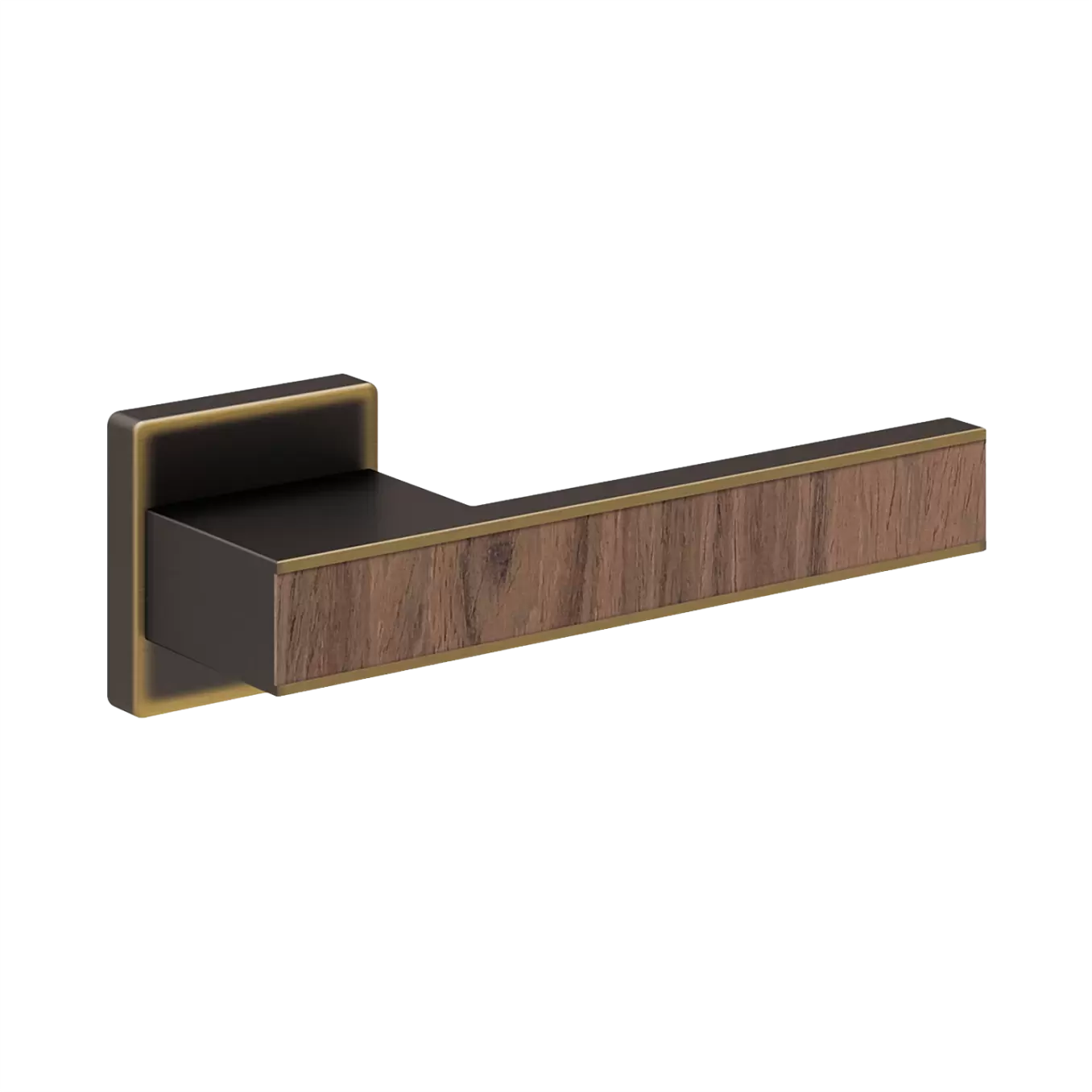 Межкомнатная ручка Perfect, бронза темная дымчатая