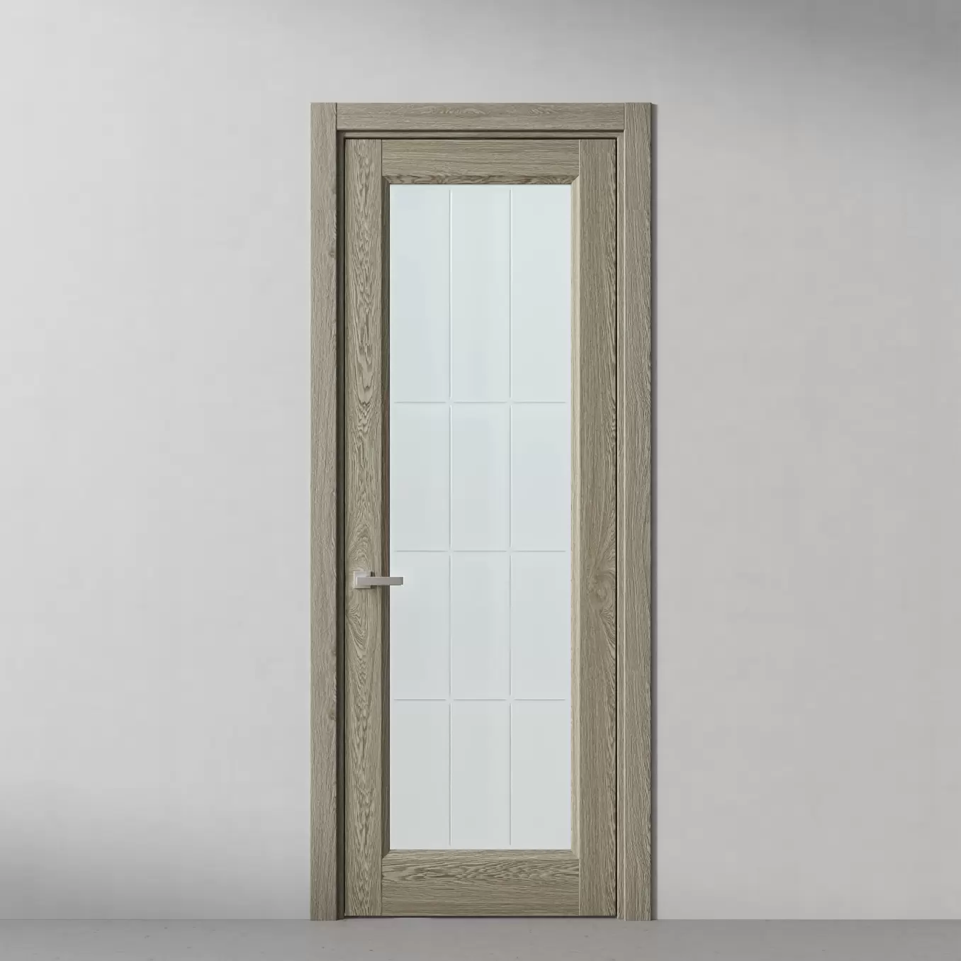 Межкомнатная дверь Элегант, модель 38 Натуральный дуб шелковистый