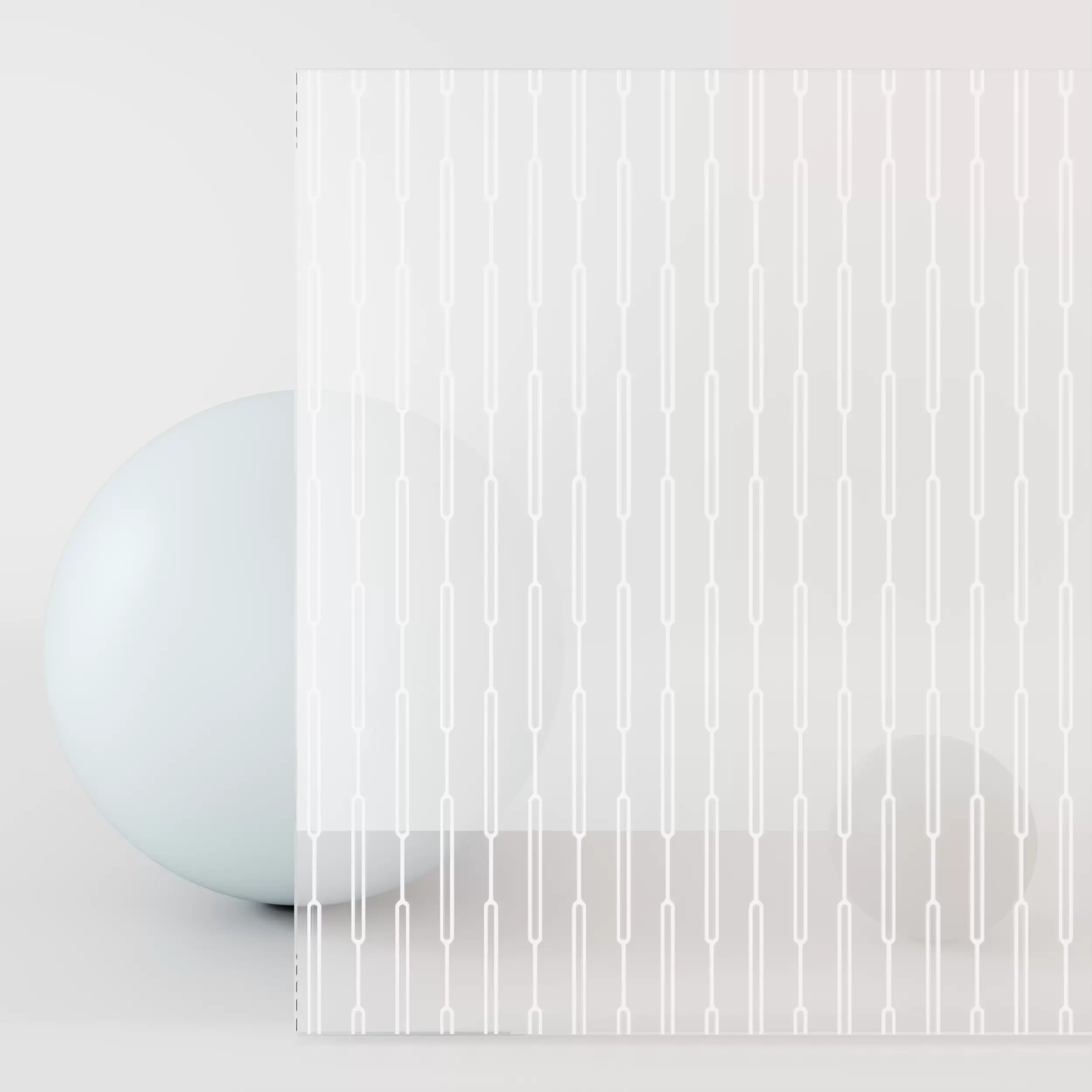 Прозрачное с увеличенным белым узором (сёдзи)