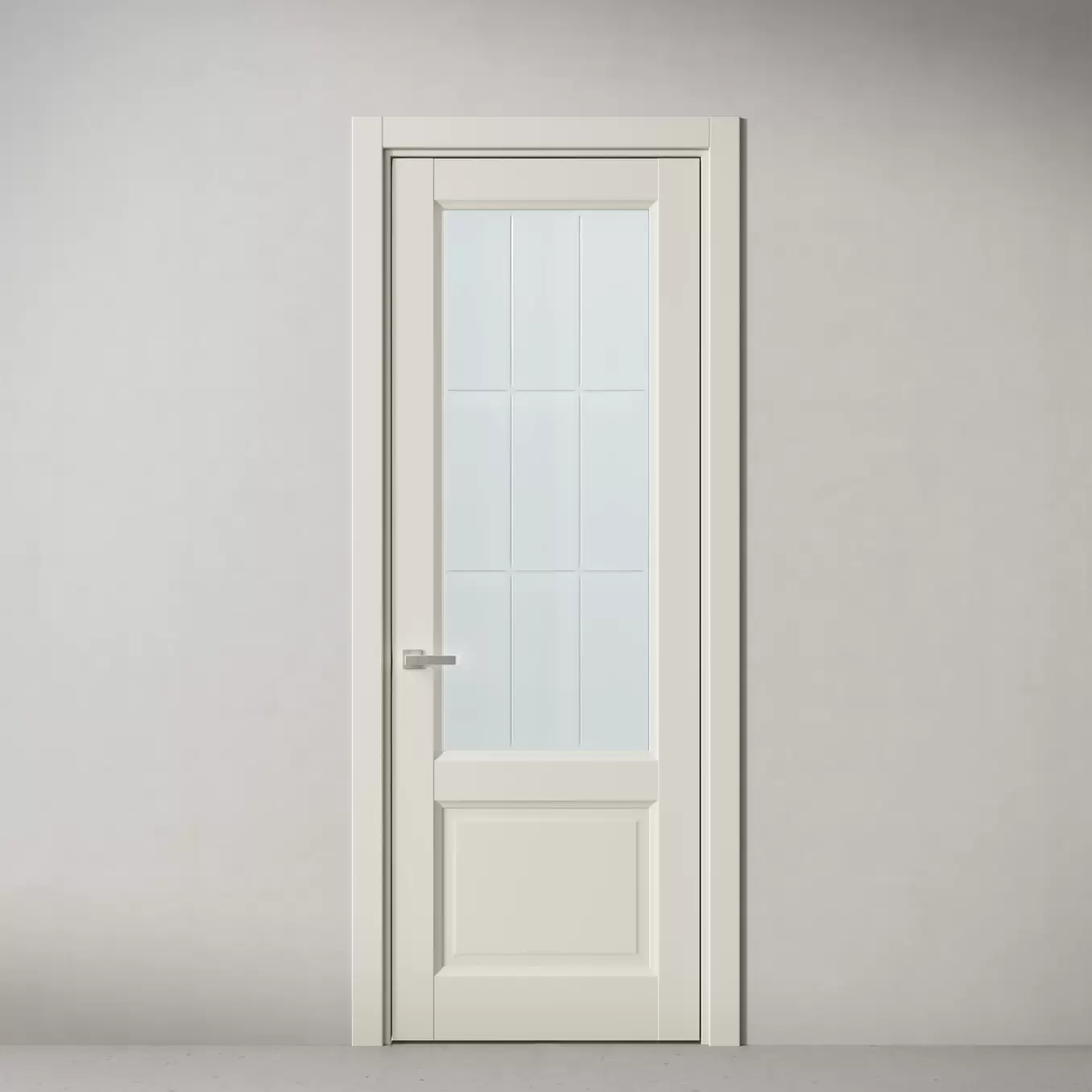 Межкомнатная дверь Элегант, модель 158 Молочный улун